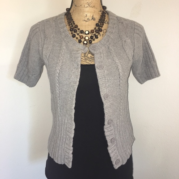 Wet Seal Cardigan Grey Sweater Gray - Picture 2 of 4